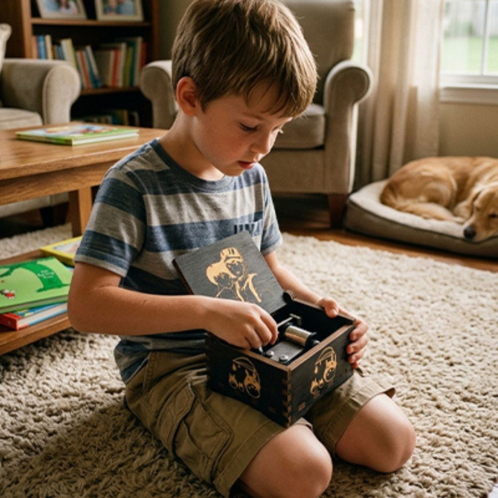 boite a musique enfant en bois
