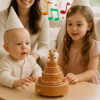   boite a musique enfant en forme de gâteau d'anniversaire le cadeau parfait