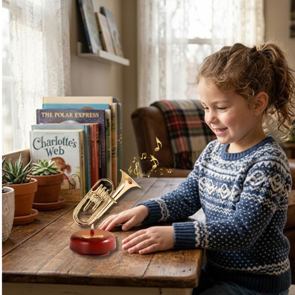 boite a musique enfant les instruments de musique  rotatifs tuba