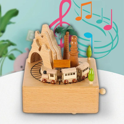 boite a musique enfant en boisfabrication artisanale de haute qualité