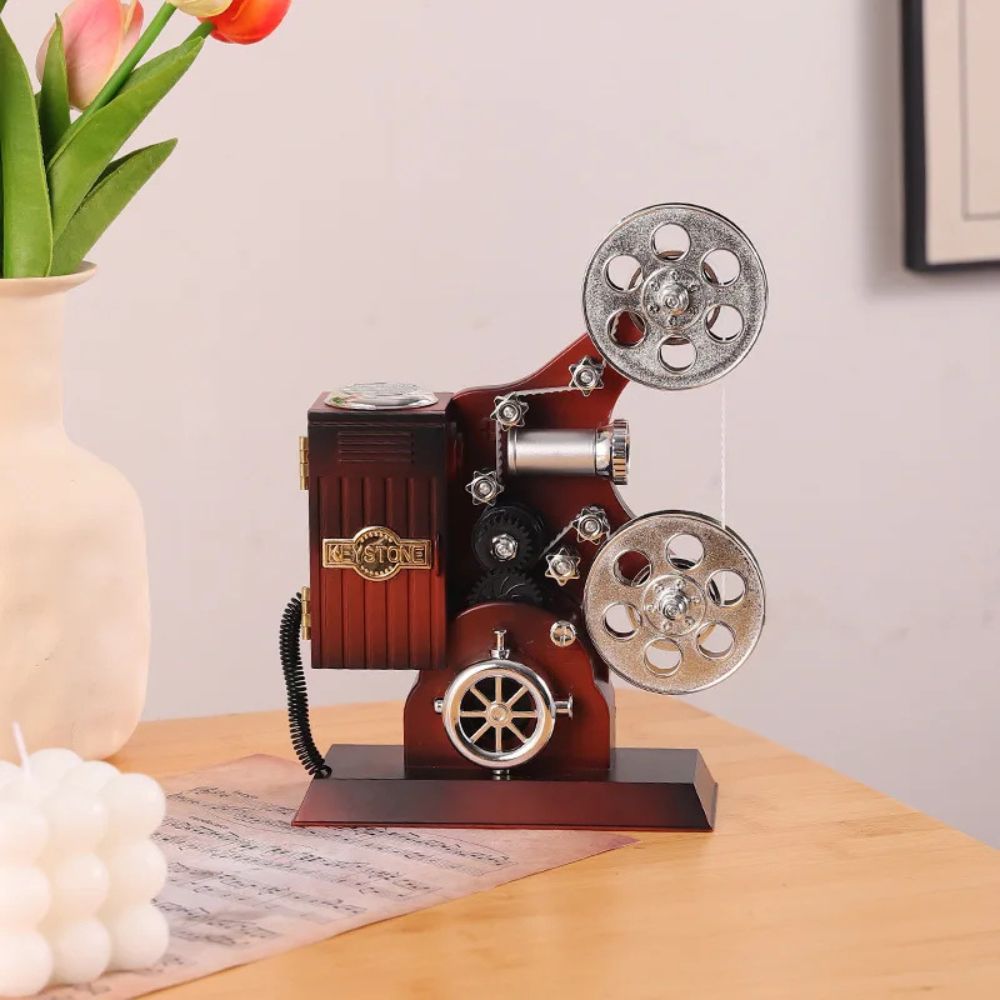 boite a musique enfant projecteur cinéma modèle réduit de collection