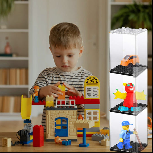 BOITE EN PLASTIQUE DE RANGEMENT: VITRINE LEGO MAGIQUE🏛️ - JEUX - FOCUS