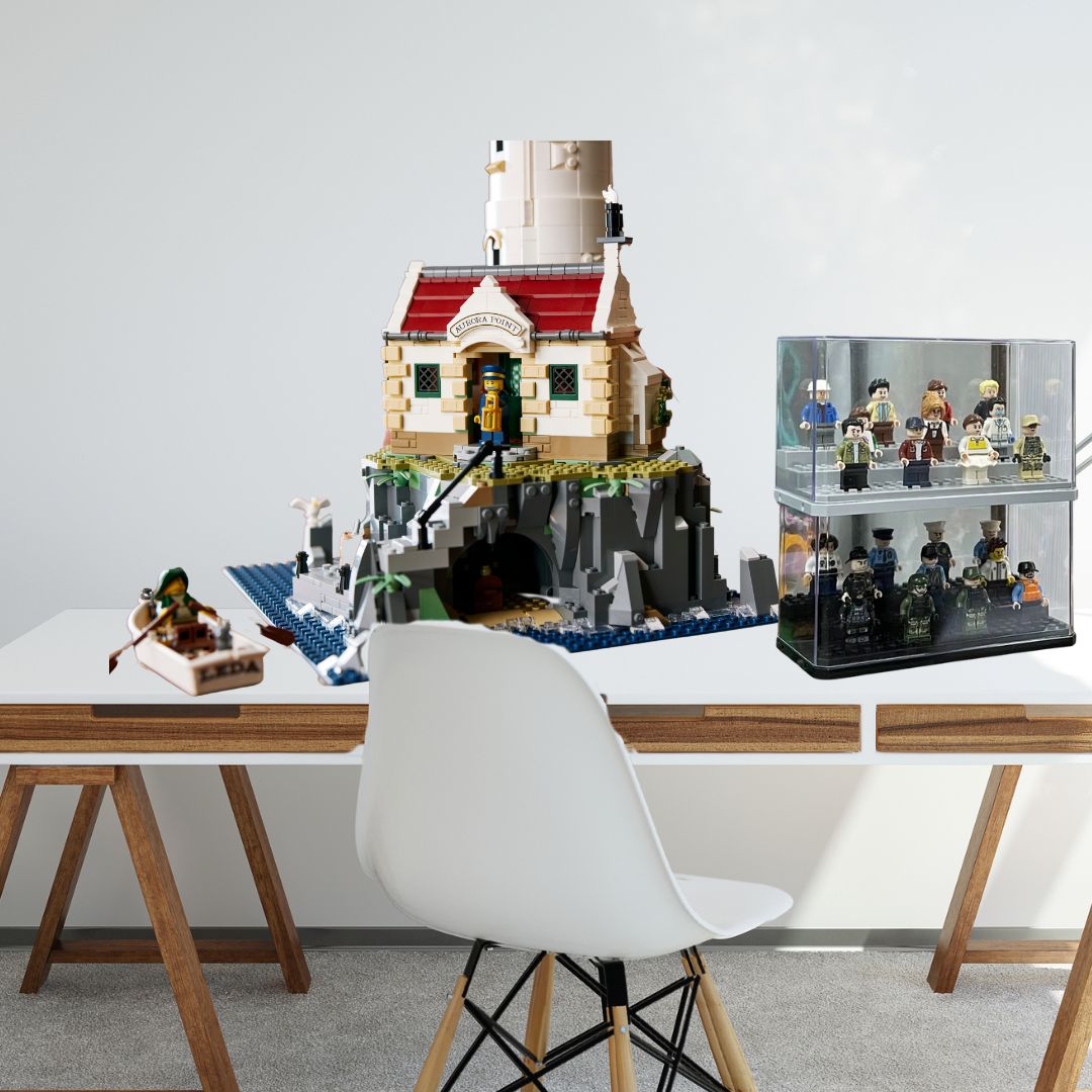 BOITE EN PLASTIQUE DE RANGEMENT: VITRINE LEGO MAGIQUE🏛️ - JEUX - FOCUS