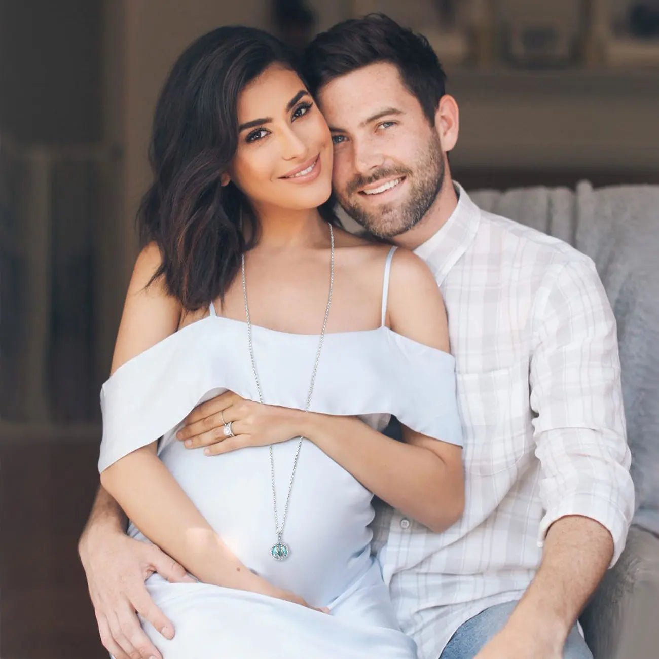 Bola de grossesse argent: La Famille 👨‍👩‍👦avec boule harmonie de 20mm👩🏻‍🍼🤰🏻 - JEUX - FOCUS