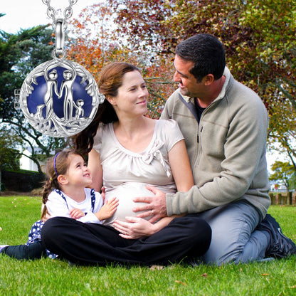 Bola de grossesse argent: La Famille 👨‍👩‍👦avec boule harmonie de 20mm👩🏻‍🍼🤰🏻 - JEUX - FOCUS