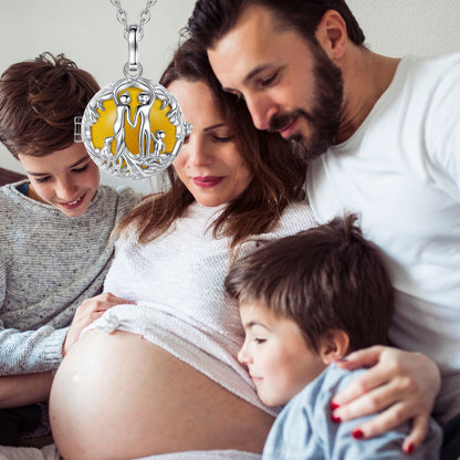 Bola de grossesse argent: La Famille 👨‍👩‍👦avec boule harmonie de 20mm👩🏻‍🍼🤰🏻 - JEUX - FOCUS
