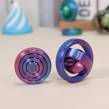 boule anti stress   violet gyroscope 4 anneaux