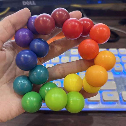 boule anti stress 20 boules magnétisée en 10 couleurs 