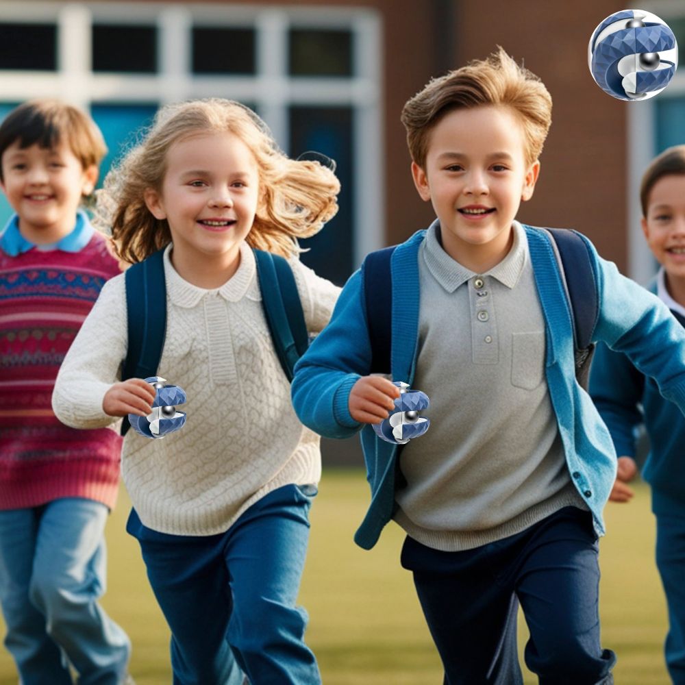boule anti stress parfaite pour l'école bleue
