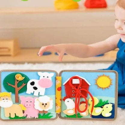 BUSY BOARD: Livre Montessori: La petite biche enfant 2 à 6ans📚🦌 - JEUX - FOCUS