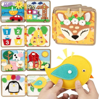 BUSY BOARD: Livre Montessori: La petite biche enfant 2 à 6ans📚🦌 - JEUX - FOCUS