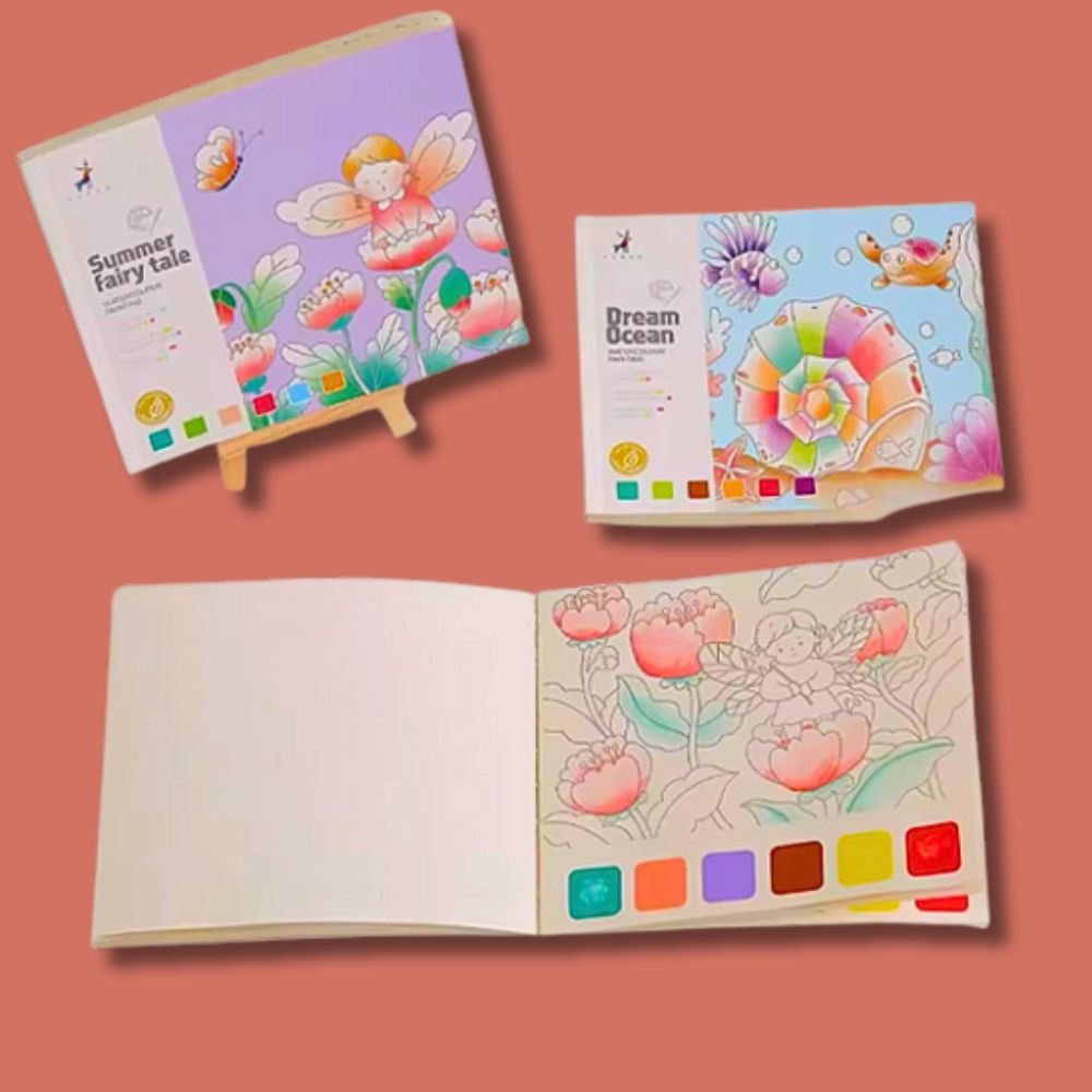 offrez un cahier de dessin  rempli d aquarelle  cadeau génial