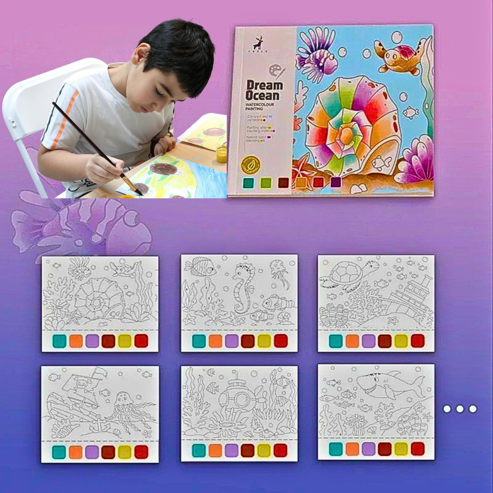 explorer l'aquarelle avec son cahier de dessin autonome