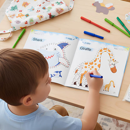 cahier de vacances maternelle points à relier pour développer la concentration et préparer son enfant à l'école