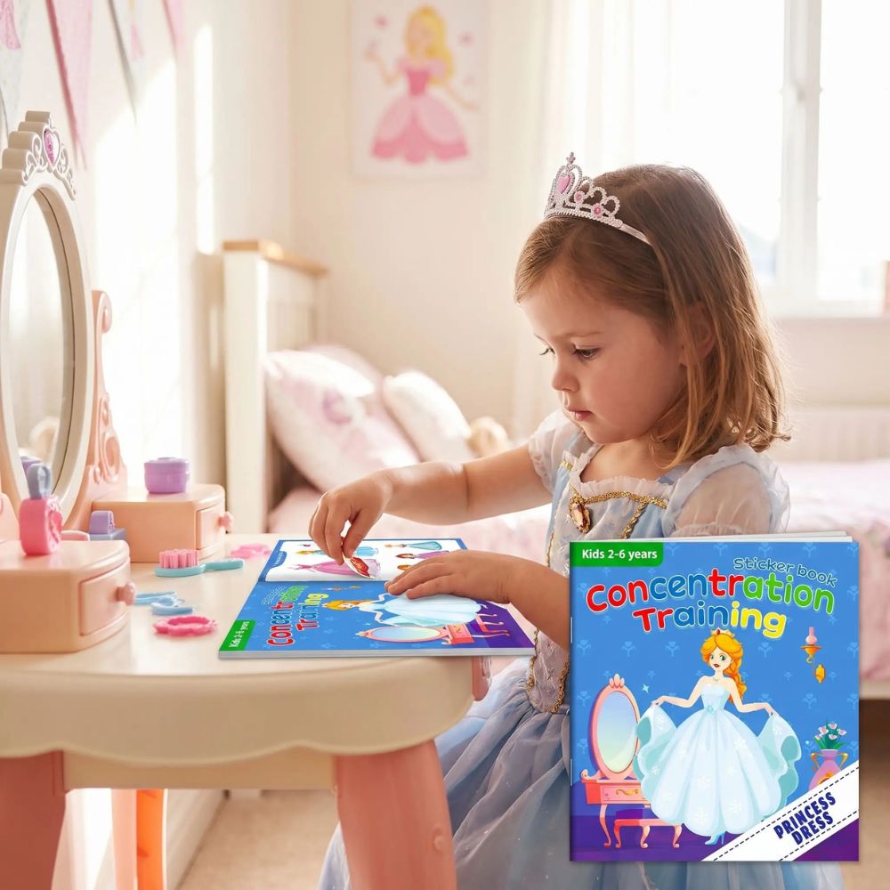 CAHIER DE VACANCES| Montessori Entraînement à la Concentration-Mon STICKERBOOK™