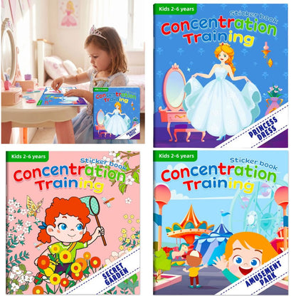 CAHIER DE VACANCES| Montessori Entraînement à la Concentration-Mon STICKERBOOK™