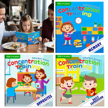 CAHIER DE VACANCES| Montessori Entraînement à la Concentration-Mon STICKERBOOK™