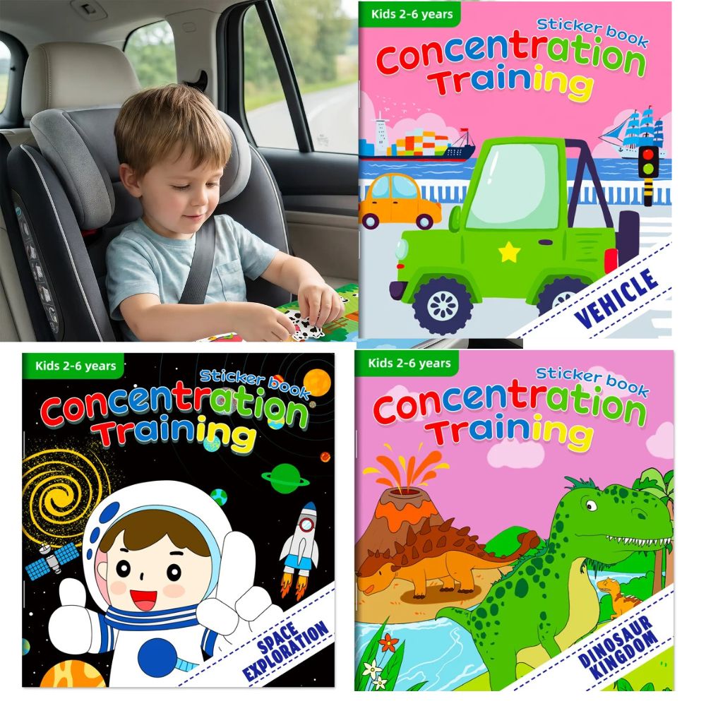 CAHIER DE VACANCES| Montessori Entraînement à la Concentration-Mon STICKERBOOK™