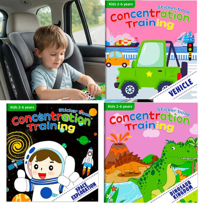 CAHIER DE VACANCES| Montessori Entraînement à la Concentration-Mon STICKERBOOK™