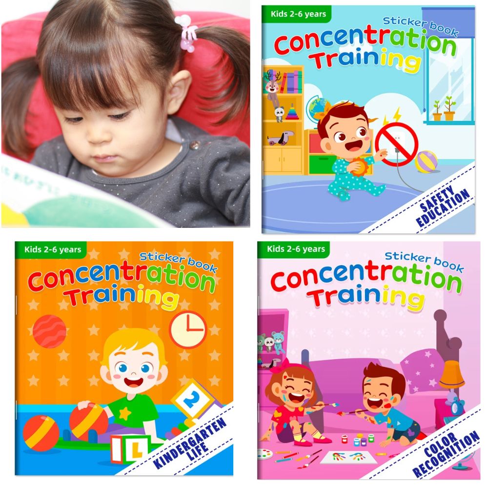 CAHIER DE VACANCES| Montessori Entraînement à la Concentration-Mon STICKERBOOK™