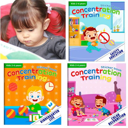 CAHIER DE VACANCES| Montessori Entraînement à la Concentration-Mon STICKERBOOK™