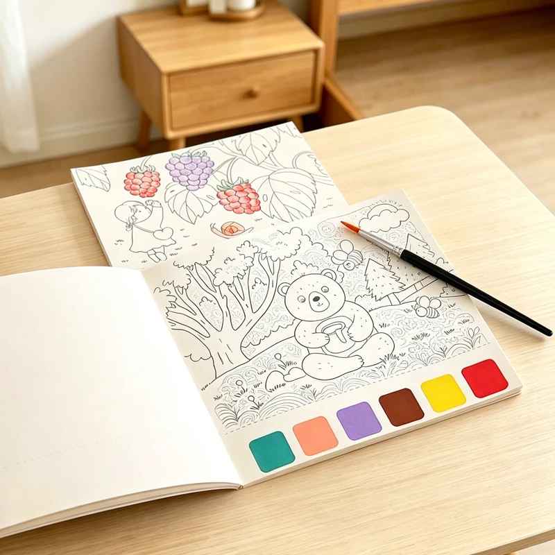 offrez un cahier de dessin  rempli d aquarelle  loisir créatif toujours un cadeau génial