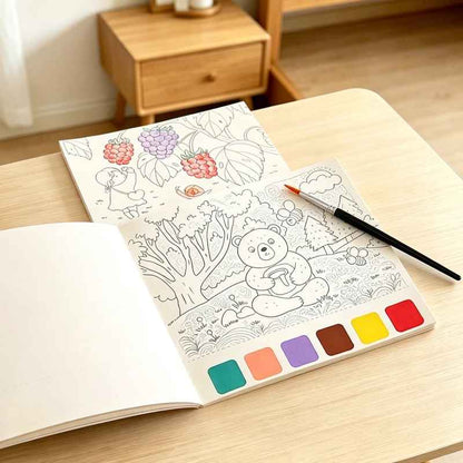 offrez un cahier de dessin  rempli d aquarelle  loisir créatif toujours un cadeau génial
