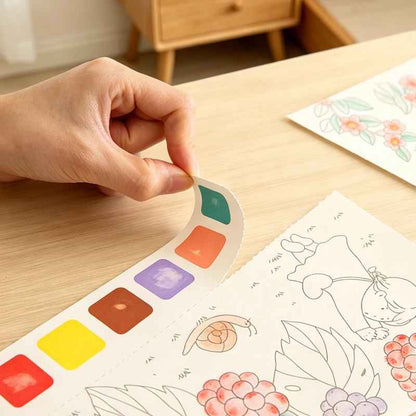 cahier dessin peinture aquarelle intégrée facile à retirer lorsque terminé