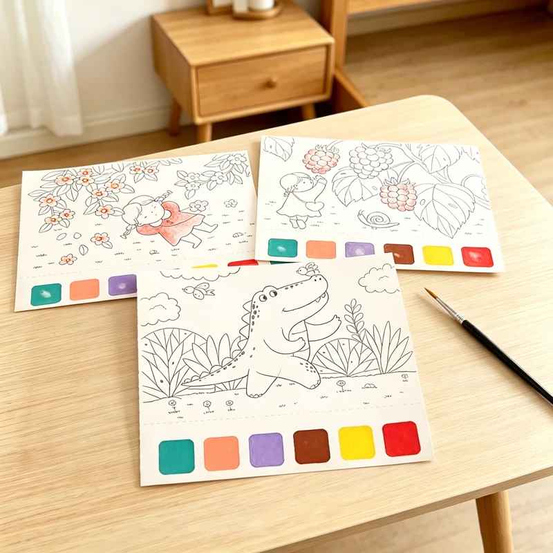 cahier dessin peinture aquarelle intégrée pour une pause en loisir créatif relaxante dessin coloriage pour enfant