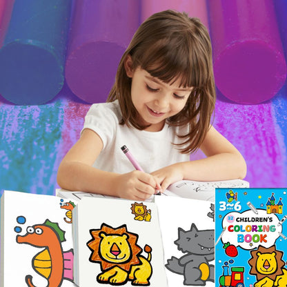 cahier de coloriage pour petits enfants de 3-6ans, activité solitaire de  motricité , de concentration et de patience