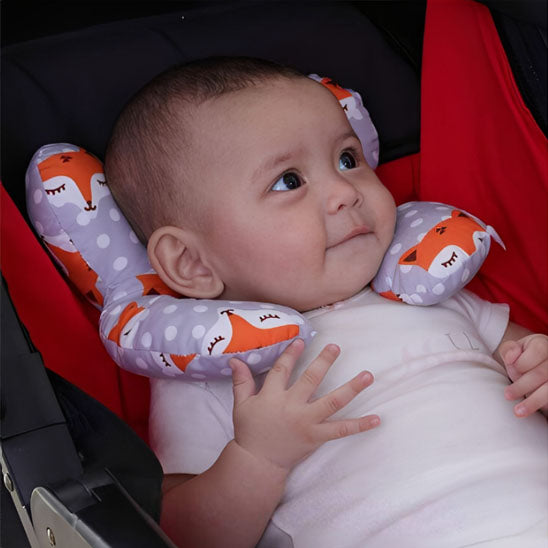Cale tete bebe , coussin bébé pour les voyages en voiture