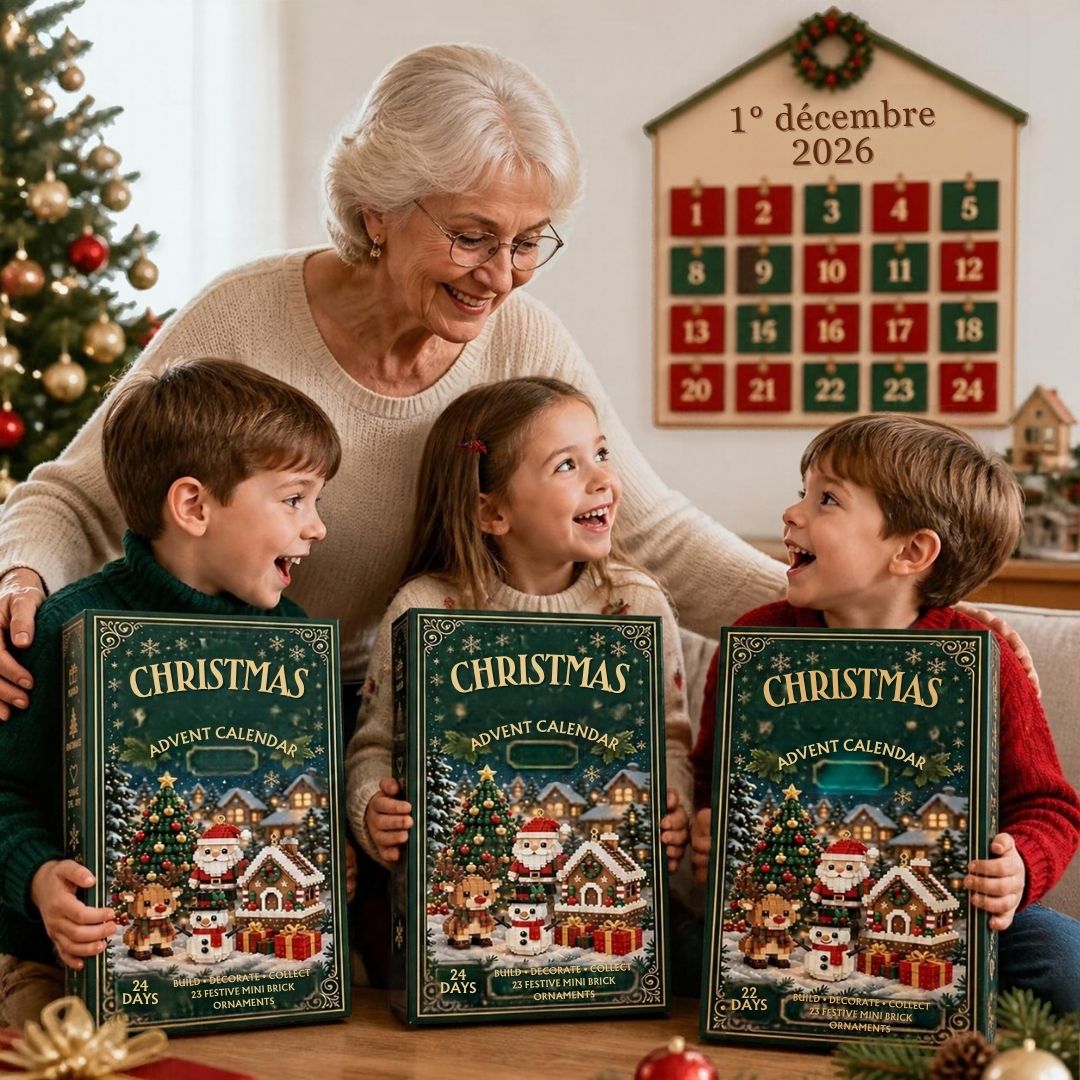 calendrier de l'avent 2026 pour chacun de vos petits enfants blocs du Père Noël bien mieux que des chocolats éphémères, 24 petites construction durables et réutilisables