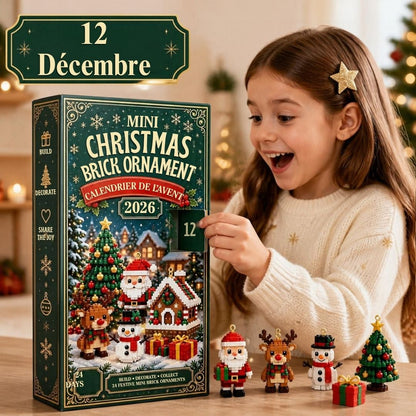 calendrier de l'avent 2026 pour enfant  Les Blocs du Père Noël fille et garçon, bonheur famillial