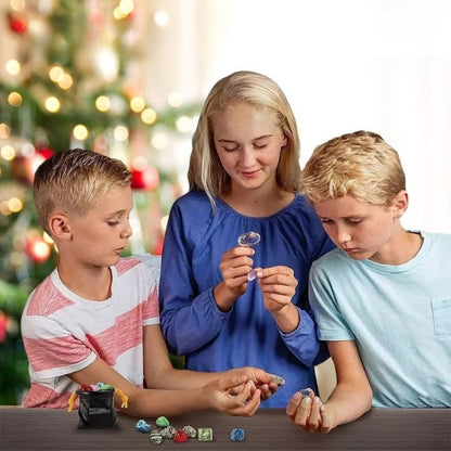 calendrier de l avent  jusqu'à Noël découvrir et collectionner des pierres, roches et cristaux 