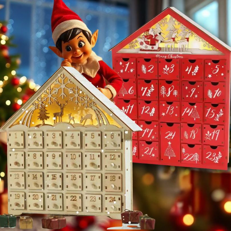 CALENDRIER DE L'AVENT EN BOIS 🎅: Un Trésor Familial