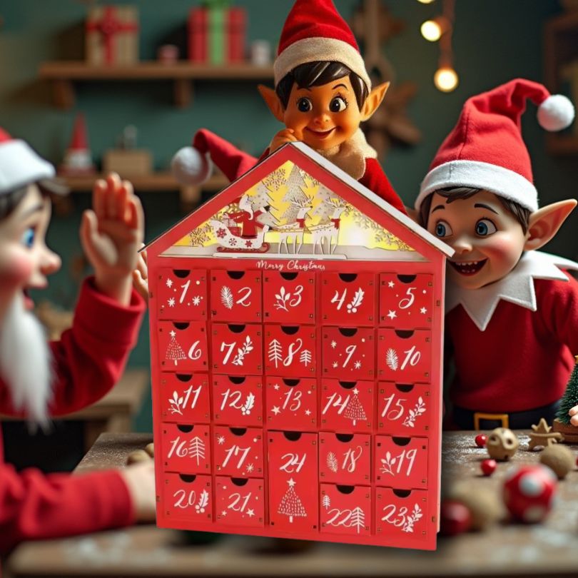 CALENDRIER DE L'AVENT EN BOIS 🎅: Un Trésor Familial