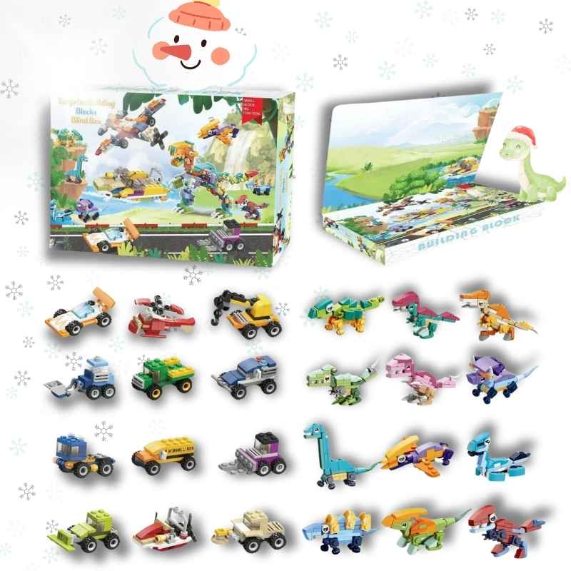Calendrier de l'Avent enfant : Blocs de construction de Noël🎄
