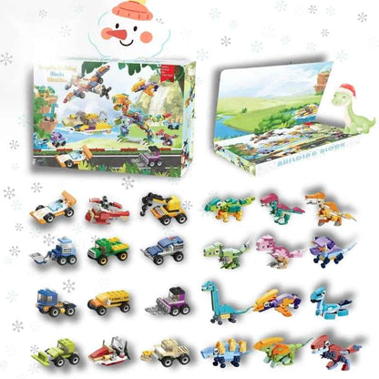 Calendrier de l'Avent enfant : Blocs de construction de Noël🎄