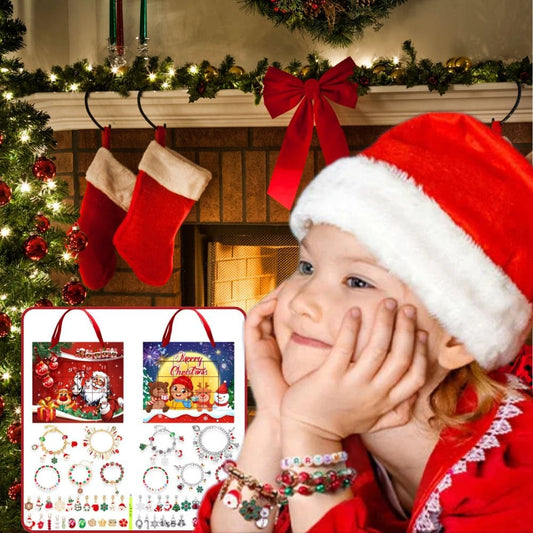 calendrier de l avent bijoux pour enfant en 2 versions option dorée ou argentée