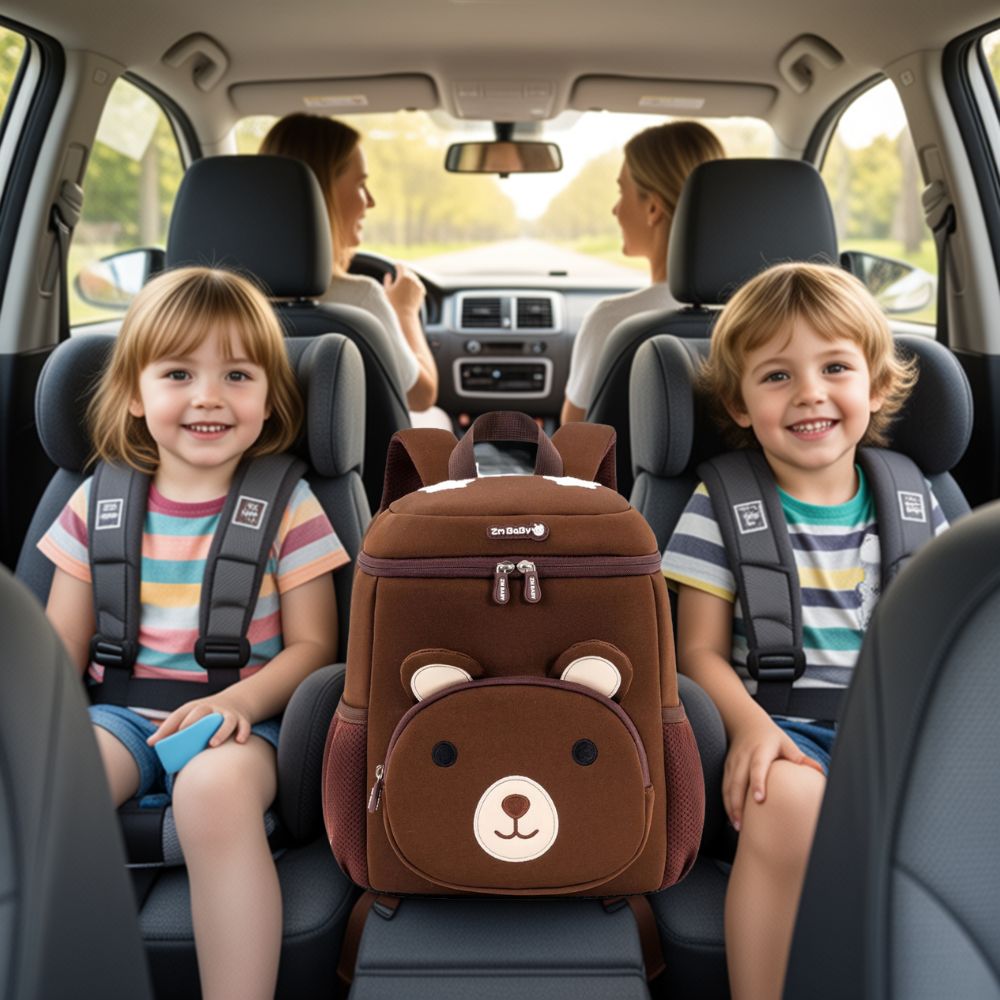 cartable maternelle modèle animaux ourson brun parfait en balade