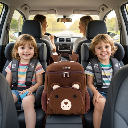 cartable maternelle modèle animaux ourson brun parfait en balade
