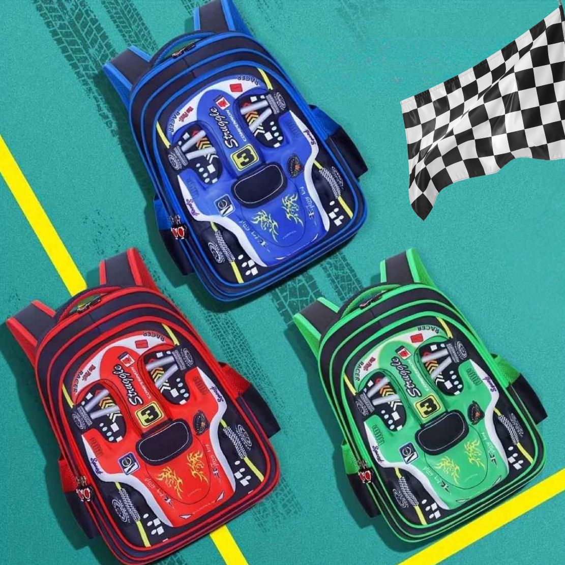 cartable cp garçon 3 choix de couleur: rouge, vert ou bleu