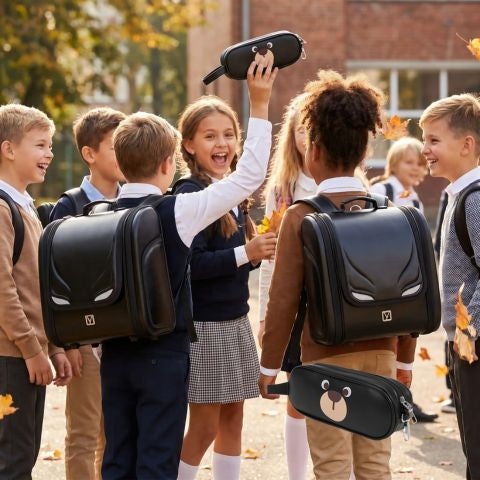 cartable enfant en Pu populaire dans la cour d'école des élèves de 10 en ont tous un