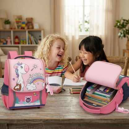 cartable fille CP parfait pour transporter tes cahier et volume,le sac Licorne préférée des filles