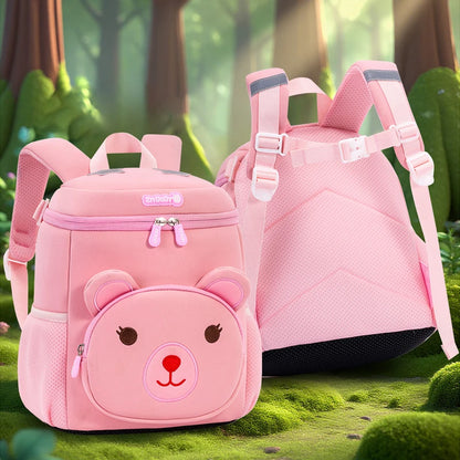 cartable maternelle modèle animaux attachant confortable, léger grand espace rose
