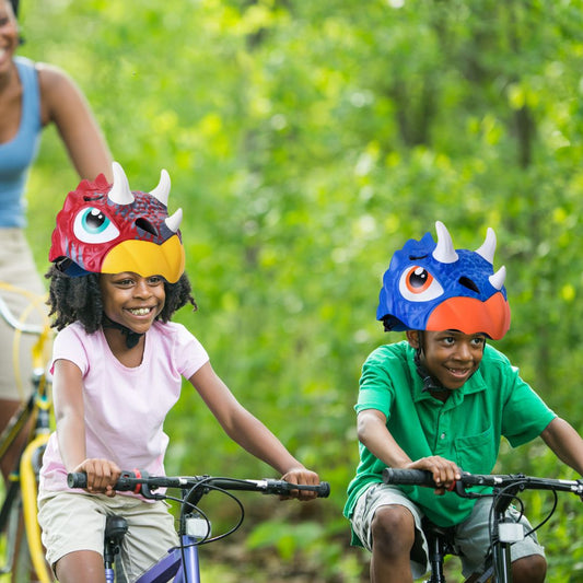 Casque velo enfant | Casque ROCKBROS dinosaure tricératops (3 - 8ans) - JEUX - FOCUS