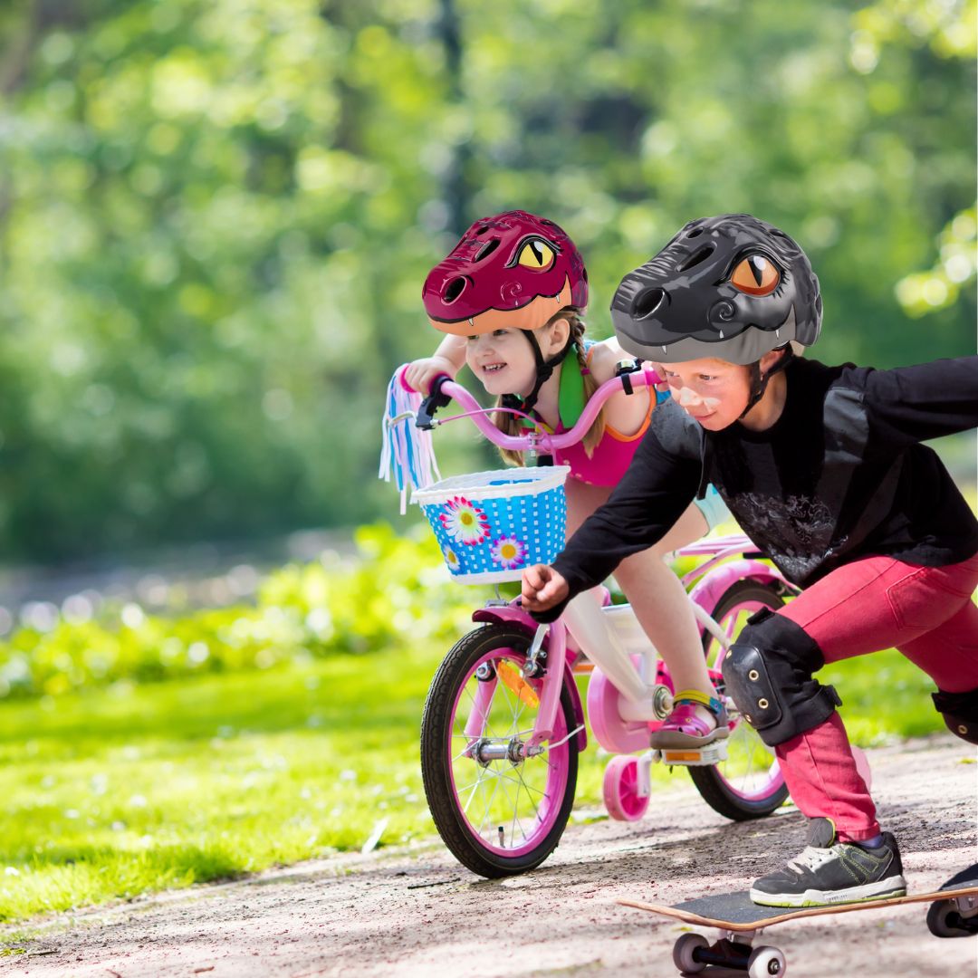 CASQUE VELO ENFANT| casques de sécurité DINOSAURE amusant🦖🚴🏼🛹 - JEUX - FOCUS