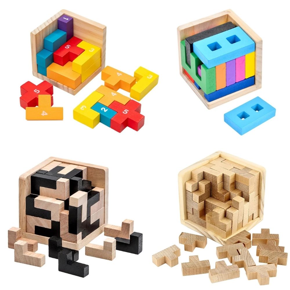 Casse-tête en bois | Cube Kuby 3D™