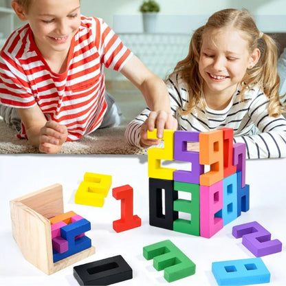 Casse-tête en bois | Cube Kuby 3D™