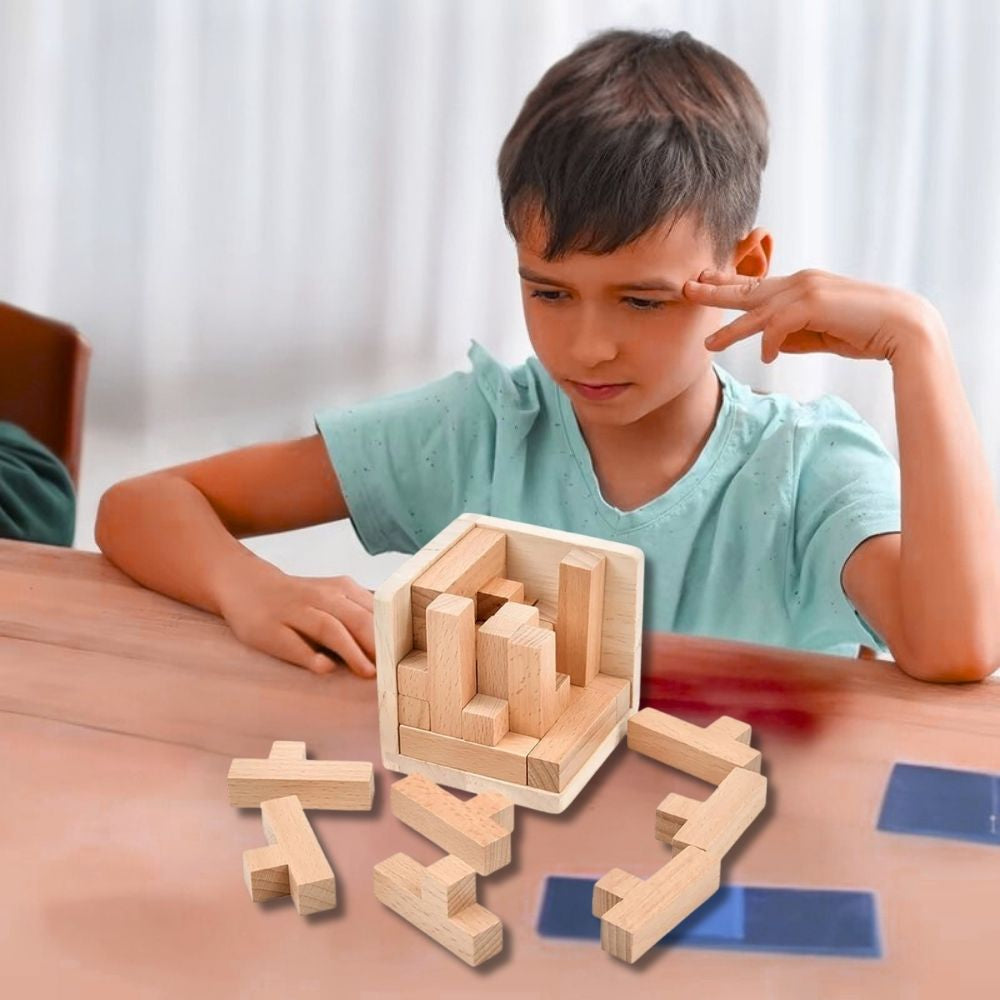 Casse-tête en bois | Cube Kuby 3D™